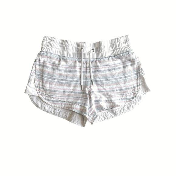 Athleta Cabo Beachside Shorts- Linen Striped Shorts- Womens Size 4 - Picture 1 of 7